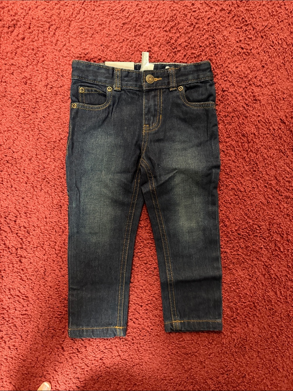 Carter's Indigo Stretch Denim Jeans with Contrast Stitching